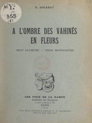 cover image of À l'ombre des Vahinés en fleurs